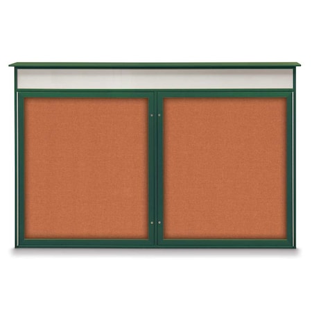 United Visual Products Open Faced Traditional Corkboard, 96x48" UV647A-WHITE-FORBO